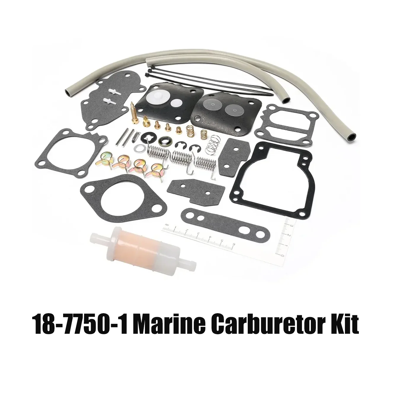 

18-7750-1 Marine Carburetor Kit for Mercury Mariner Outboard Motor 18-7817 Replace Penta 35254 Fuel Pump Kit, Mallory 9-29707