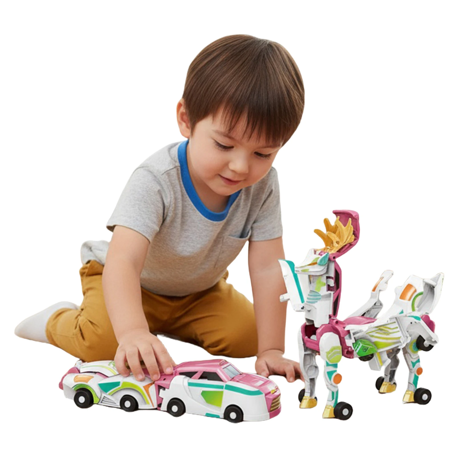 

Автоматическая магнитная машинка-трансформер 2-в-1 с многосуставным шарнирным соединением для малышей и дошкольников