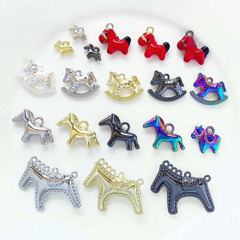 

Handmade Jewellery Making Supplies: 1Pcs Cute Horse Animal Pendant