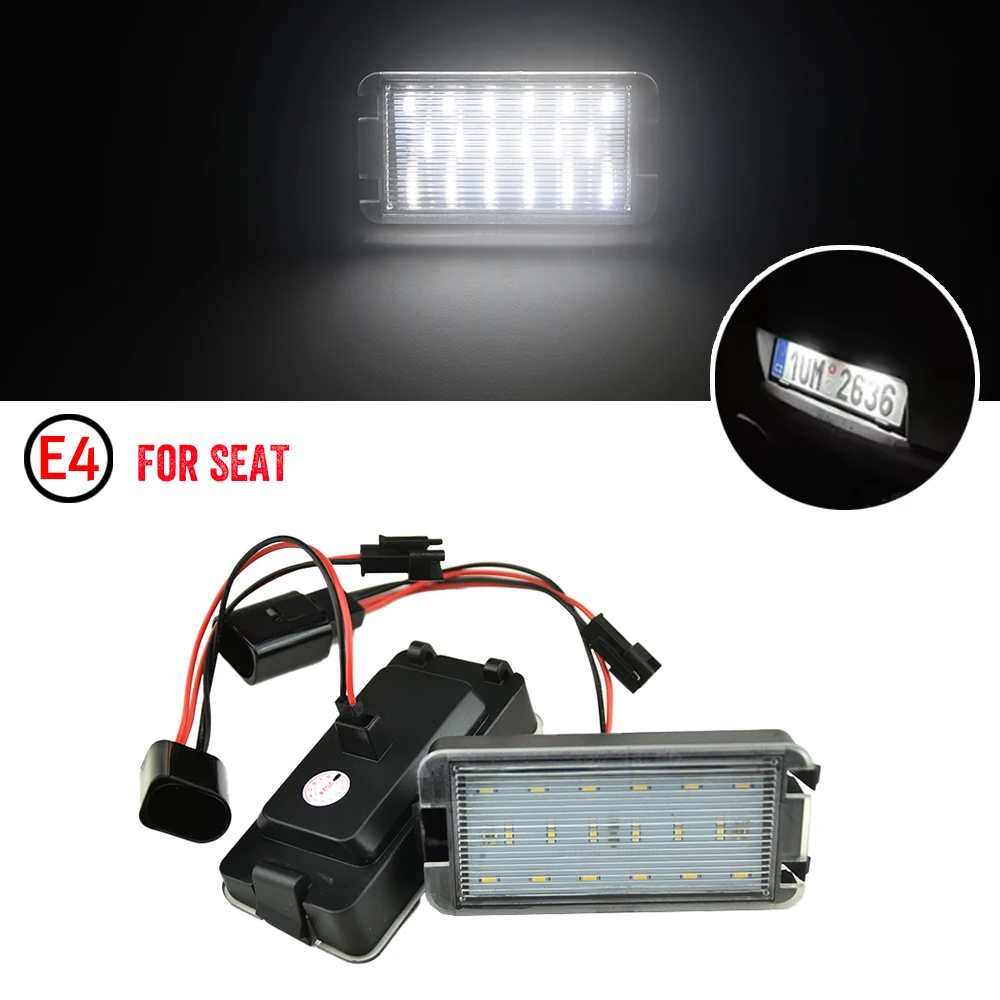 

Fit For Seat Cordoba 1993-2008 For Seat Toledo III 2004-2009 1/2pcs Error Free Car LED Number License Plate Lights