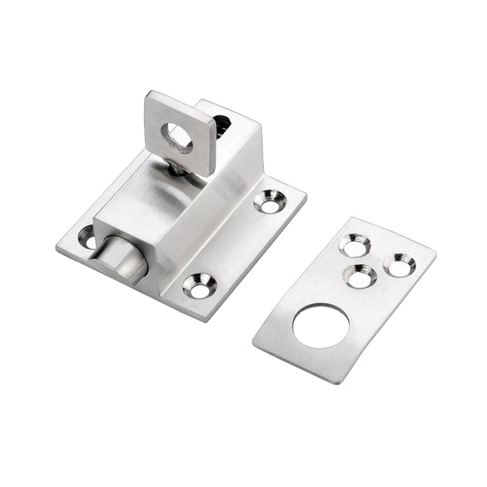 Chiusura automatica per porta con chiusura automatica in acciaio inossidabile, sicura e sicura, adatta per porte, armadi, corridoio, WC, cucina