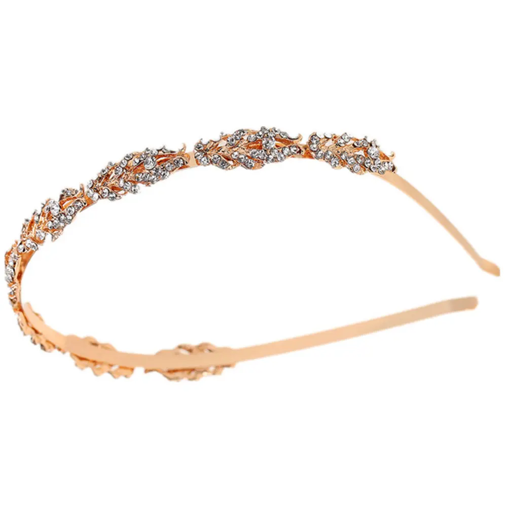 

1 Piece Shiny Rhinestone Headband for Women Glitter Hairband Fashion Headpiece for Prom Wedding Party Banquet Daily Use Crystal