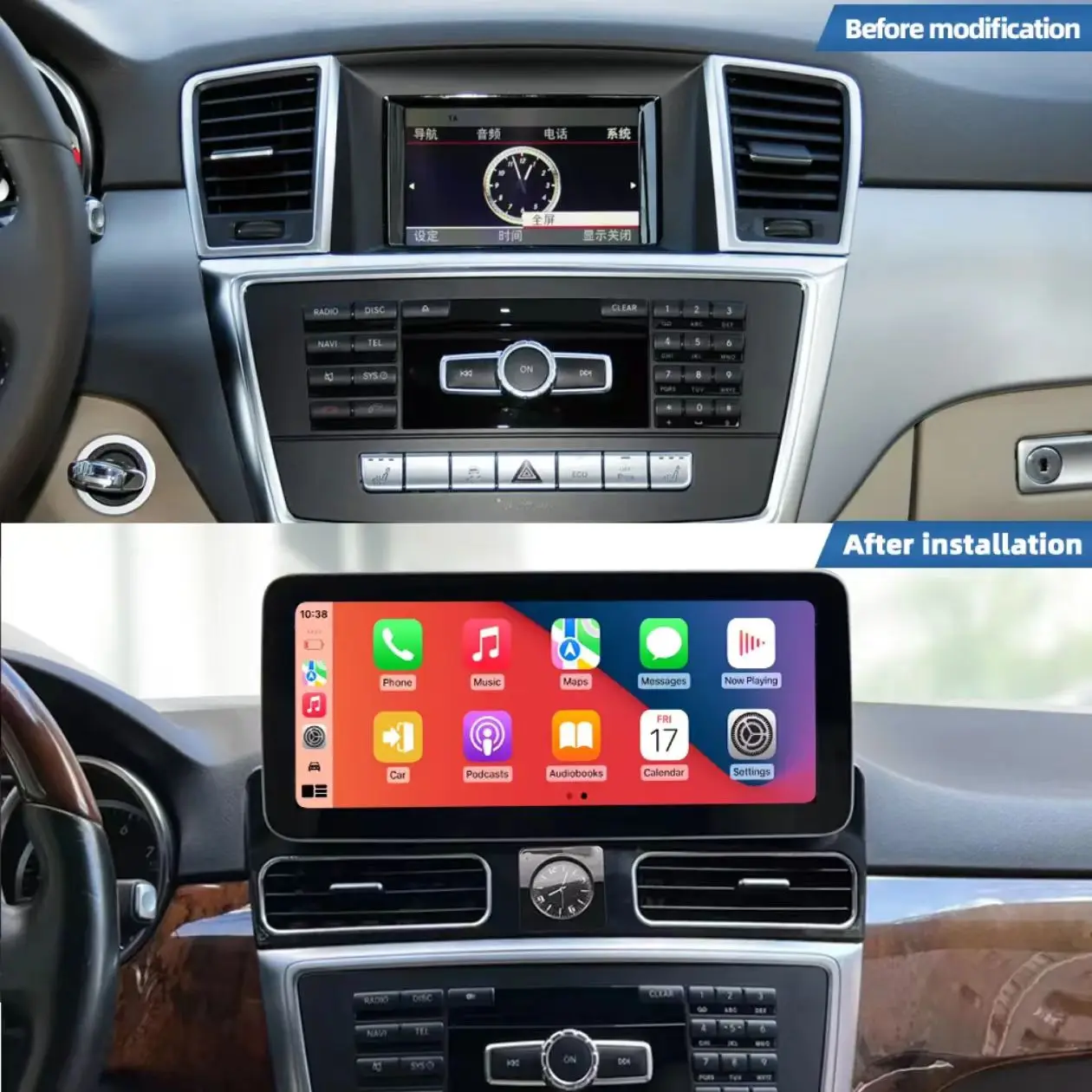 

Android Car Gps Navigation 12.3" For Mercedes Benz Ml W166 Gl 4+32g Wifi Audio