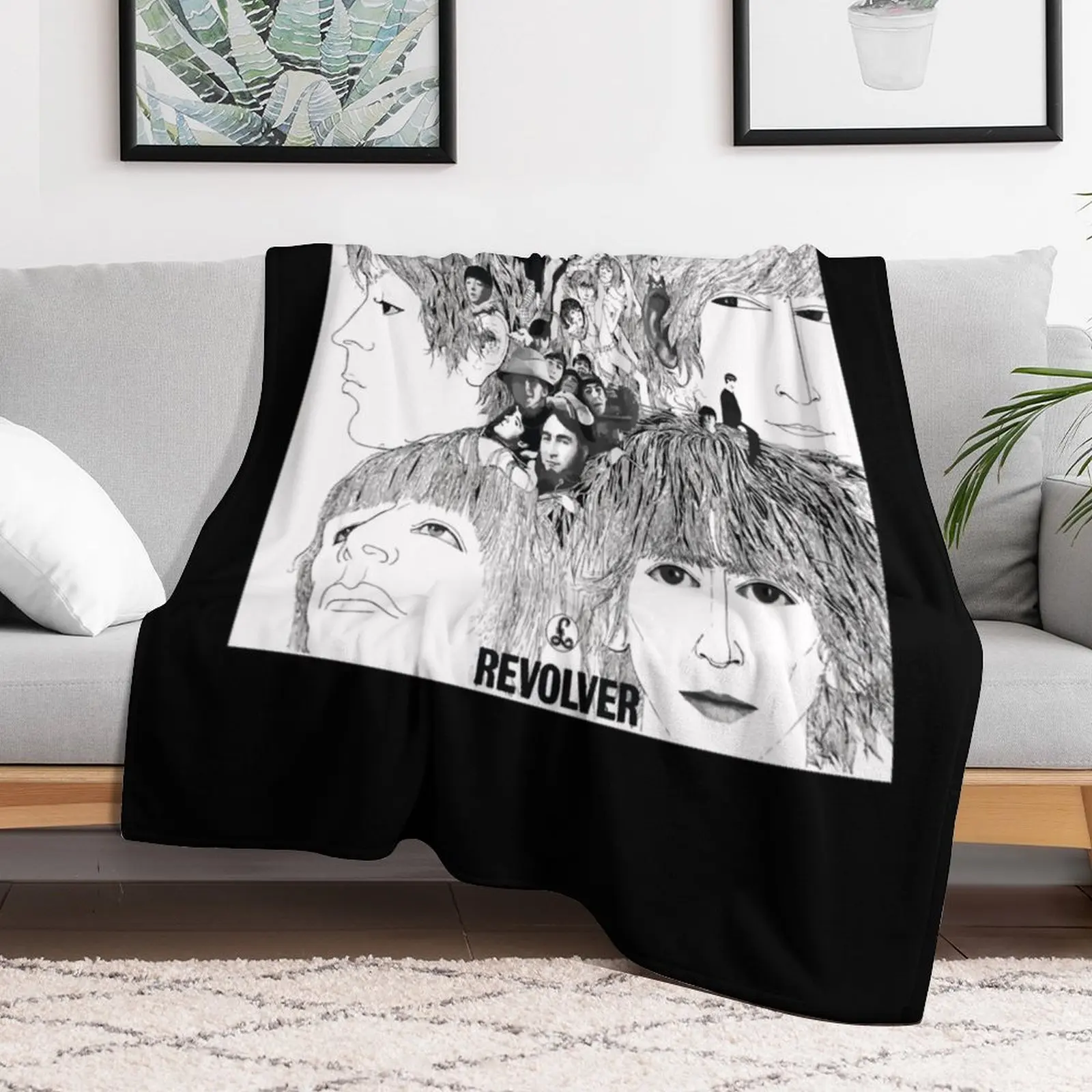 Revolver Album Cover Classic Throw Blanket Camping Bed covers Blankets