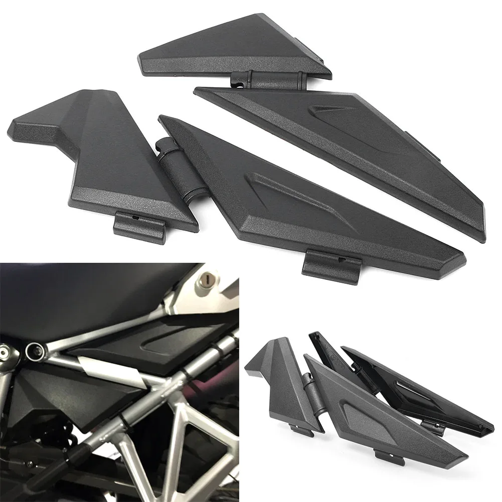 Side Panel Frame Guard Protector Cover R1200GS / ADV Adventure For BMW Motorbike 2014 2015 2016 2017 2018 Black L&R ABS Plastic