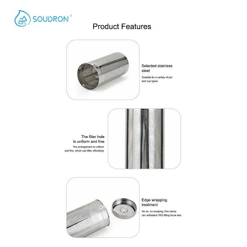 Filtro de água potável, acessórios de cobertura interna de copo, malha de filtro alcalina