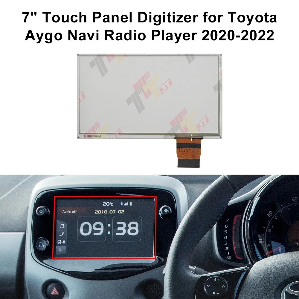 

Dashboard 7" Touch Panel Digitizer for Toyota Aygo and Citroen C1 Navi Radio Player