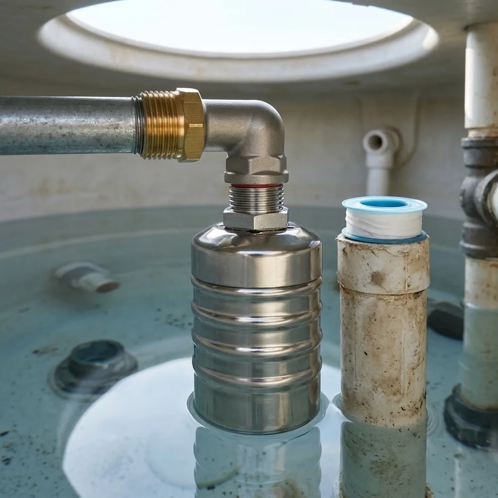 Livestock Trough Valve Float Valve Stainless Steel Safe For Drinking Water Automatic Water Level Control Smart