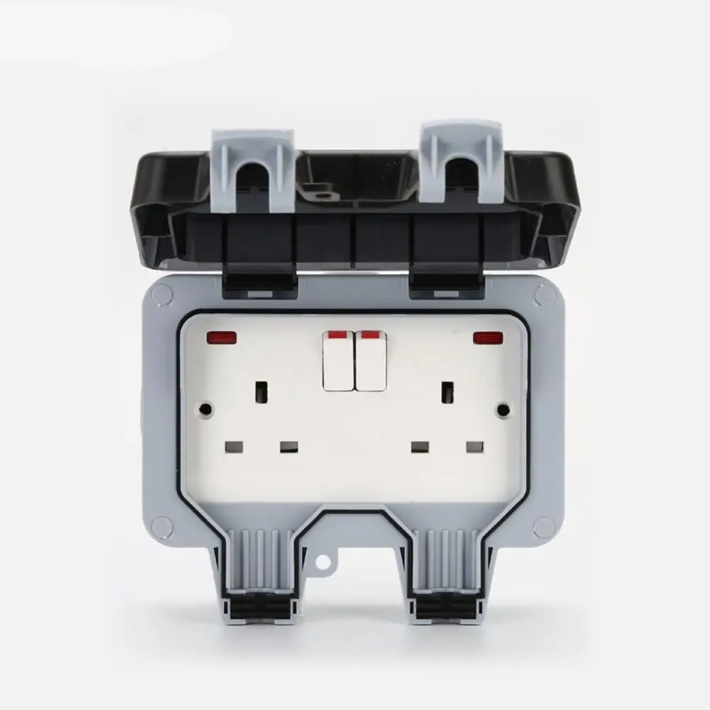 

Waterproof Design Wall Switch Socket Dust Proof USB Port Electrical Outlet with Light Splash-proof Power Socket Box