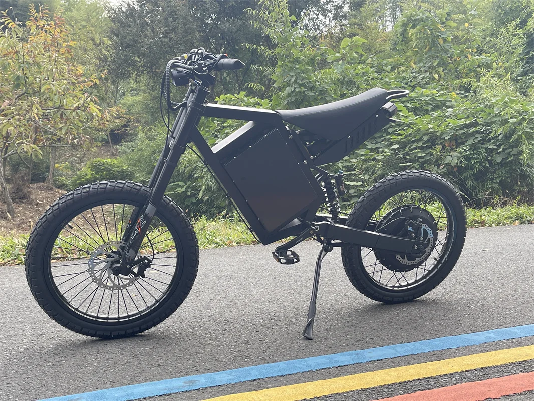 Powerful 5000W-15000W Electric Bike For Adults 72v Voltage For Mountain City And Long-Range Road Riding With Fat Tires