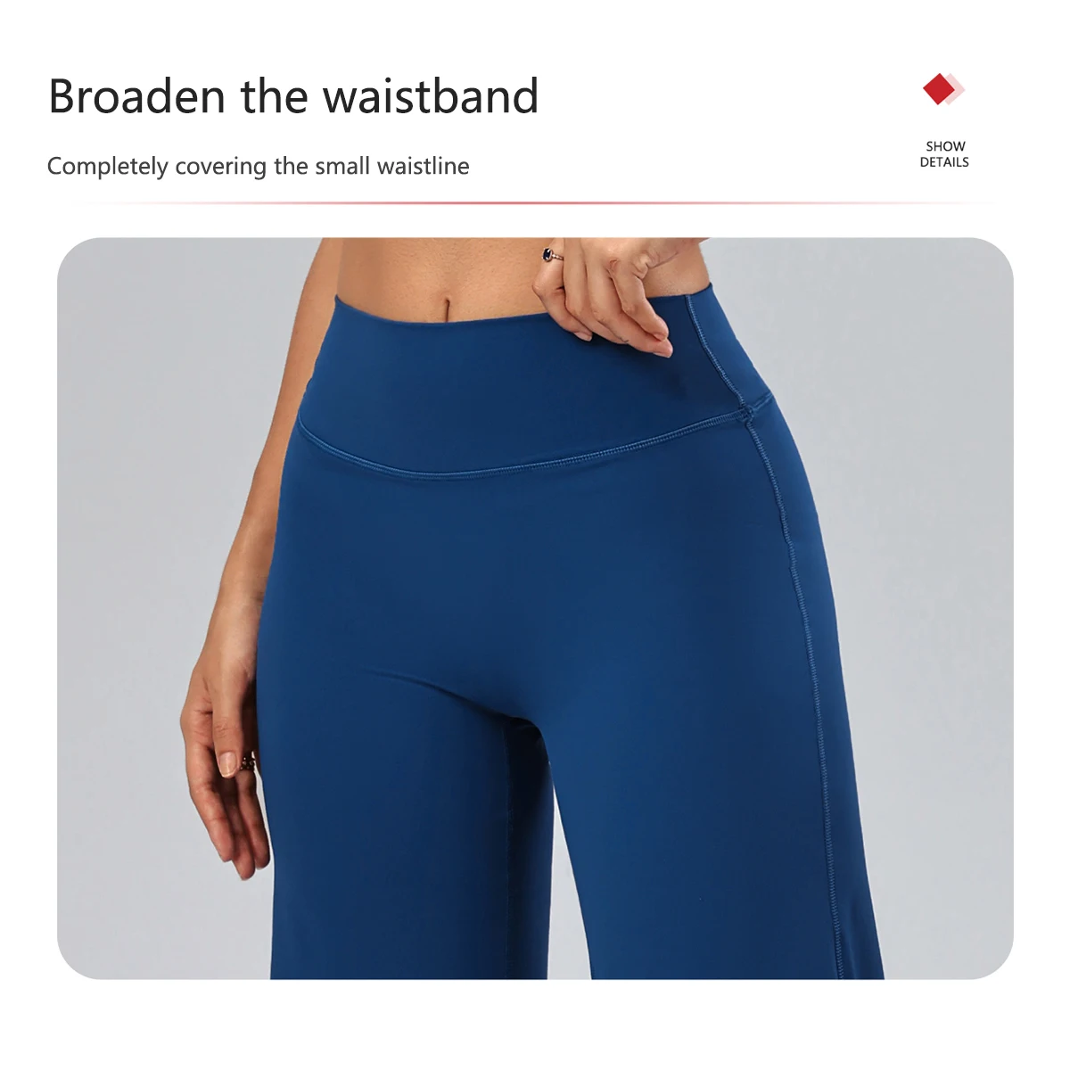 Hearuisavy Damen 2-teiliges Fitness-Set: Hochtaillierte Yoga-Caprihose mit weitem Bein, Push-Up-Sport-BH, schnelltrocknender Tennisrock für das Fitnessstudio. – Detail 6
