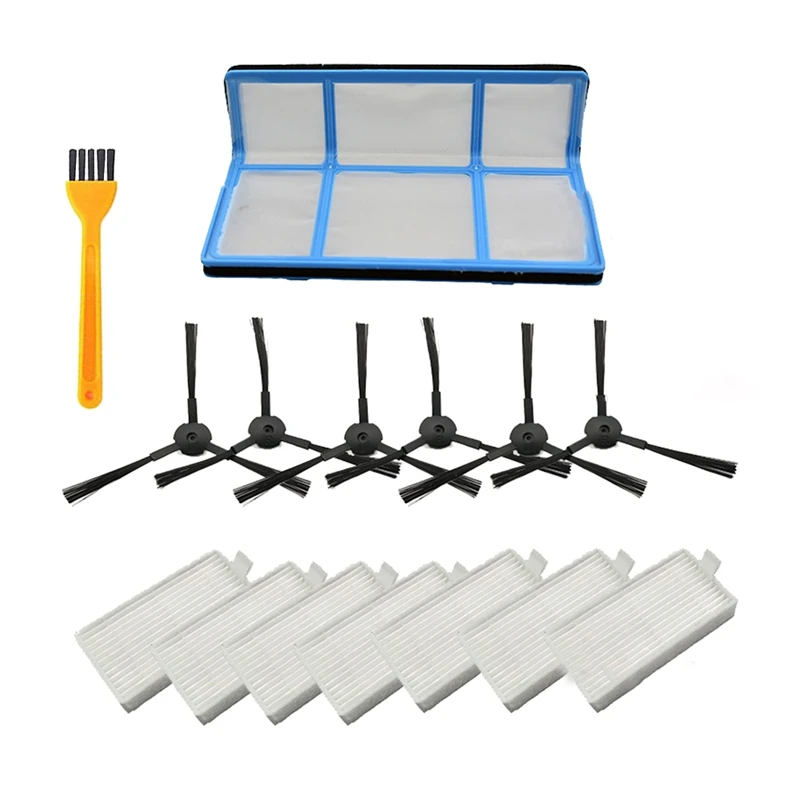 وسادة ممسحة فلتر الغبار الأساسي ، مكنسة كهربائية ، فلتر Hepa ، فرشاة جانبية لـ Ilife V3 ، V5 ، V5S ، V3S ، V5S ، Pro ، V50 ، X5