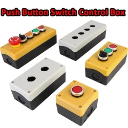 Push Button Switch Control Station Box Electrical Enclosure Surface Mounted Switch Button Case 22mm 1/2/3/4/5 Button Holes