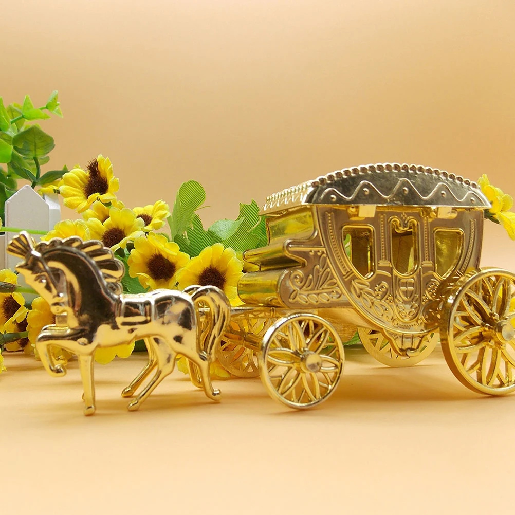 

4 Pcs Royal Carriage Candy Box Boxes of Chocolate for Party Candies Wedding Gift