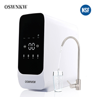 OSWNKW Reverse Osmosis Water Filtration System -600GPD High Flow Rate, No Water Tank, Reduced TDS, Compact, 1:2 Drainage Ratio