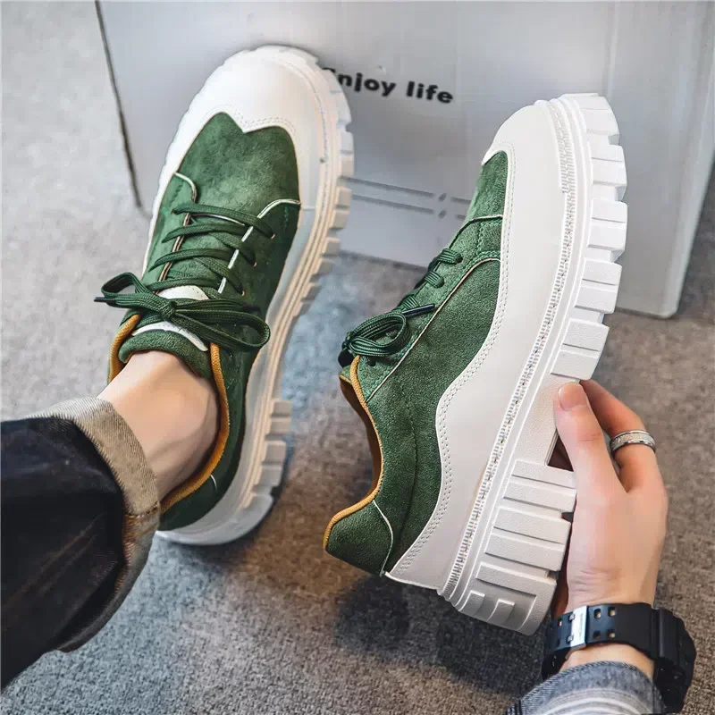 Zapatillas tácticas plataforma suela gruesa para hombre - imagen 5