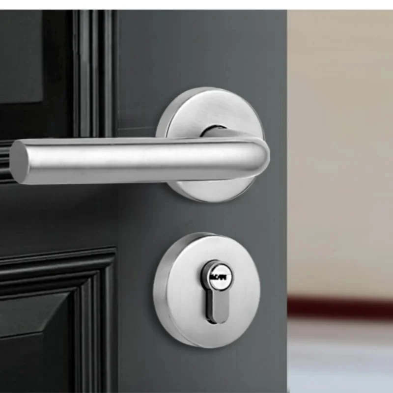 1PC Stainless Steel Invisible Barn Door Handle, Single-Sided Wooden Door Knob, Interior Home Hardware Fitting