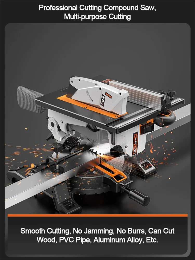 2023 10-inch Multi-functional Woodworking Cutting Saw Dual-purpose All-in-one Machine 45-degree Multi-functional Cutting Machine