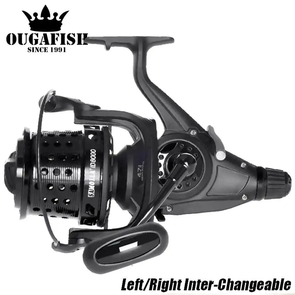 

Carp Fishing Reel 10+1BB 4.7:1 Saltwater Carbon Fiber Body Spinning Big Distant Wheel Coil Double Drag 25kg Carretilha De Pesca