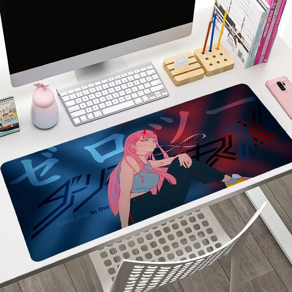 Zero Two Darling In The FranXX Mousepad Large Gaming Mouse Pad LockEdge Thickened Computer Keyboard Table Desk Mat