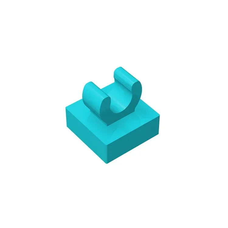 Gobricks GDS-818 Tile Special 1x1 mit Clip mit abgerundeten Kanten, kompatibel mit Lego 15712 2555 DIY-Lerngebäude