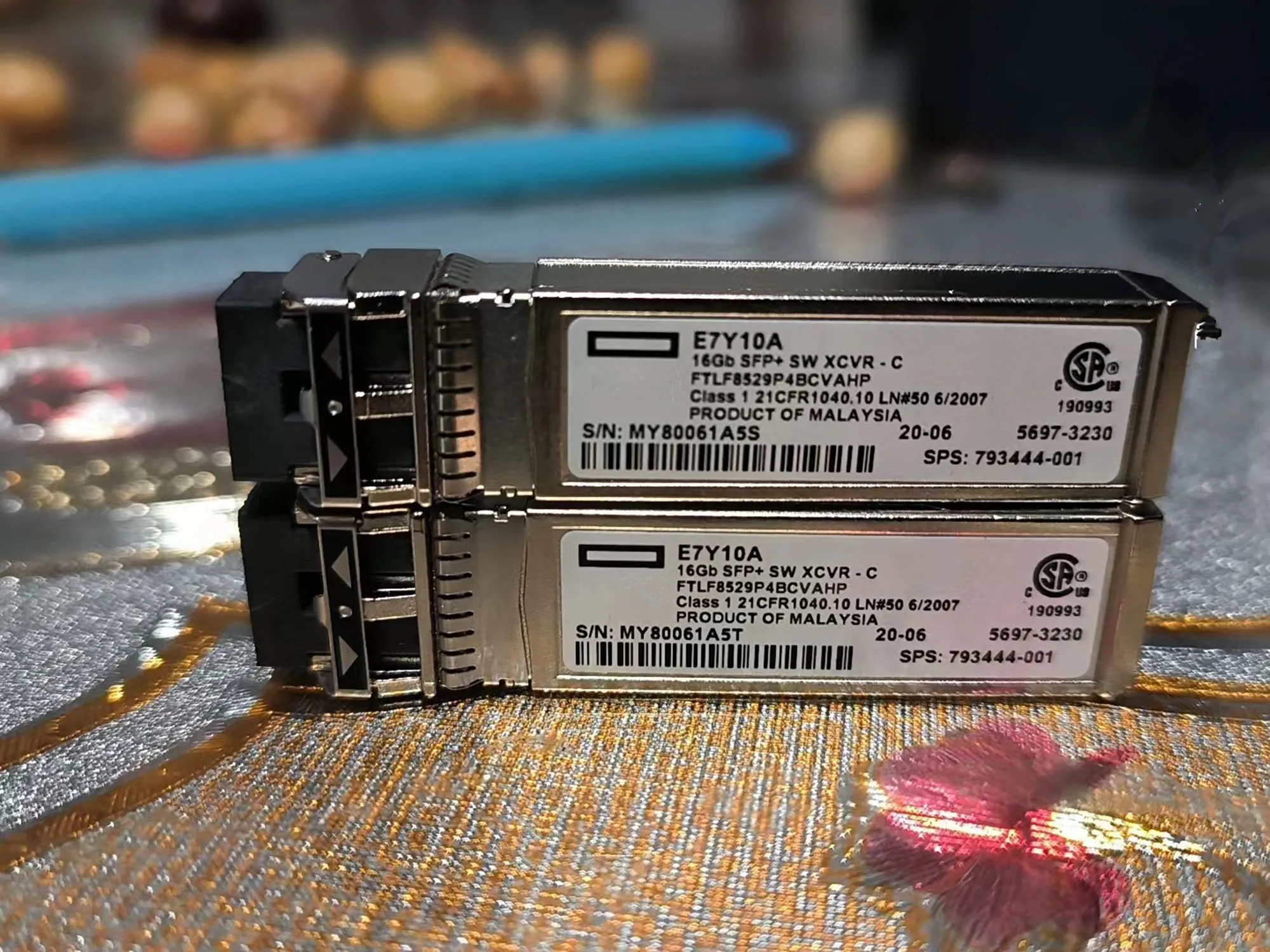 

850NM Module 16G Transceiver HP-E E7Y09A E7Y10A FTLF8529P4BCVAHP 793443-001/793444-001 SFP+ XCVR SW 16GB Optical Fiber Module