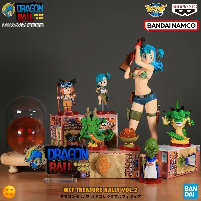 In Stock Bandai Dragon Ball Wcf Treasure Series 2 Sun Wukong Bulma Divine Dragon God Ornament Gift Toys