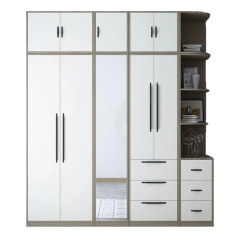 Furniture Master Bedroom Pneumatic Storage Fabric Queen Bed Panel Whole House Complete Combination Bedside Table with Dresser