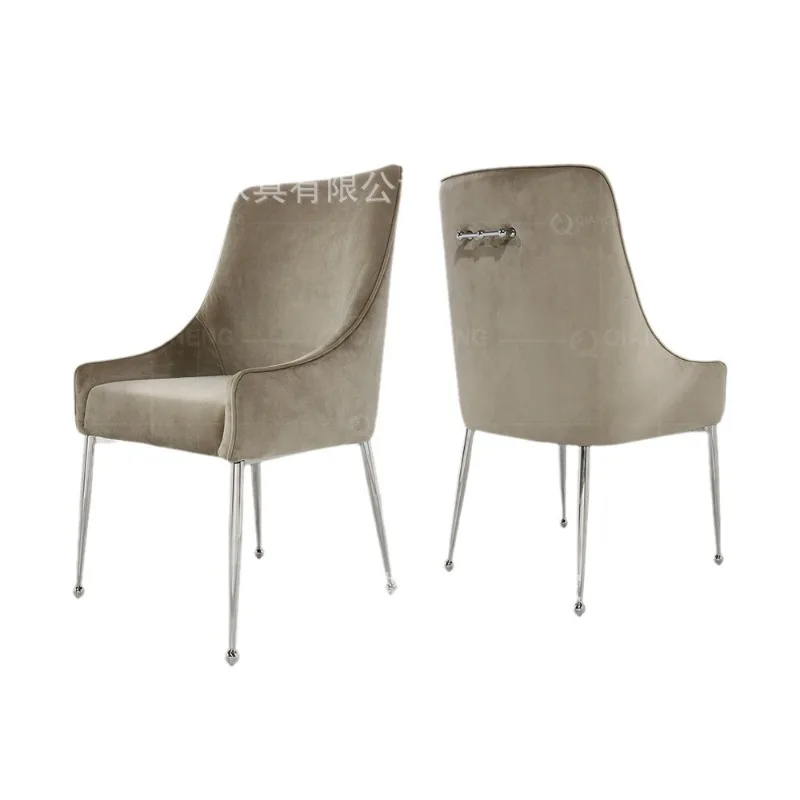

Light Luxury Dining Chair Home Modern Simple Italian Designer Premium Hotel Nordic Backrest Dining Table Chair