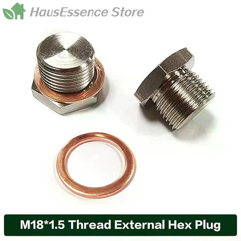 ※OD Exhaust Pipe Fitting Flathead Screws Lambda Converter O2 Oxygen Sensor Plug Universal Thread M18*1.5 High Quality