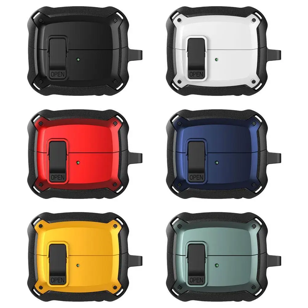 

6 Colors Earphone Case For Samsung Galaxy Buds 3/Buds3 Pro With Secure Lock Military Shockproof Protect Cover