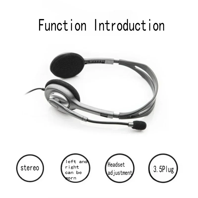 سماعة رأس سلكية من لوجيتك H110 مع ميكروفون وماوس لاسلكي M185 - مجموعة صوتية مريحة وتحكم دقيق.