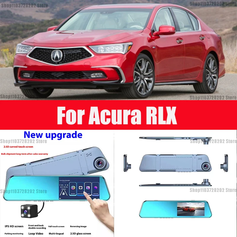 

For Acura RLX Camera Car Touch Screen Video Recorder Rearview mirror Dash Cam Front and Rear Camera Mirror DVR