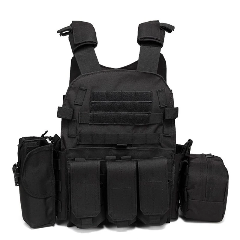 6094 Tactical Vest Molle System Hunting Body Armor Plate Carrier Vest Paintball Airsoft Shooting Vest