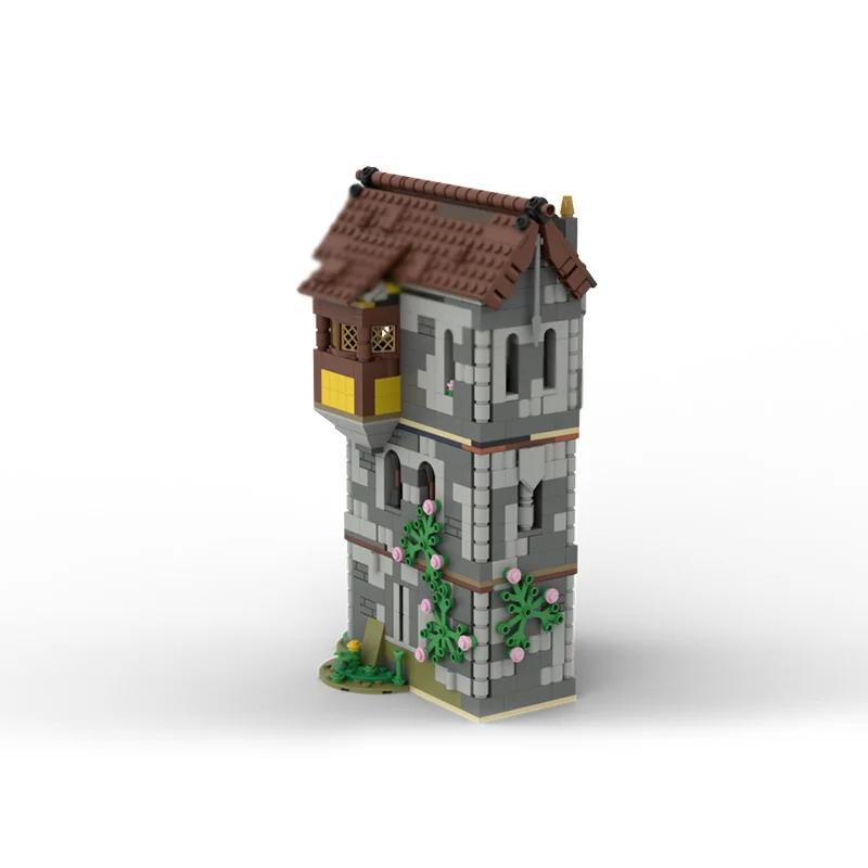 Medieval Castle Model MOC Building Bricks High-Rise Residential Modular Technology Children Holiday Gifts Assemble Toys Suit