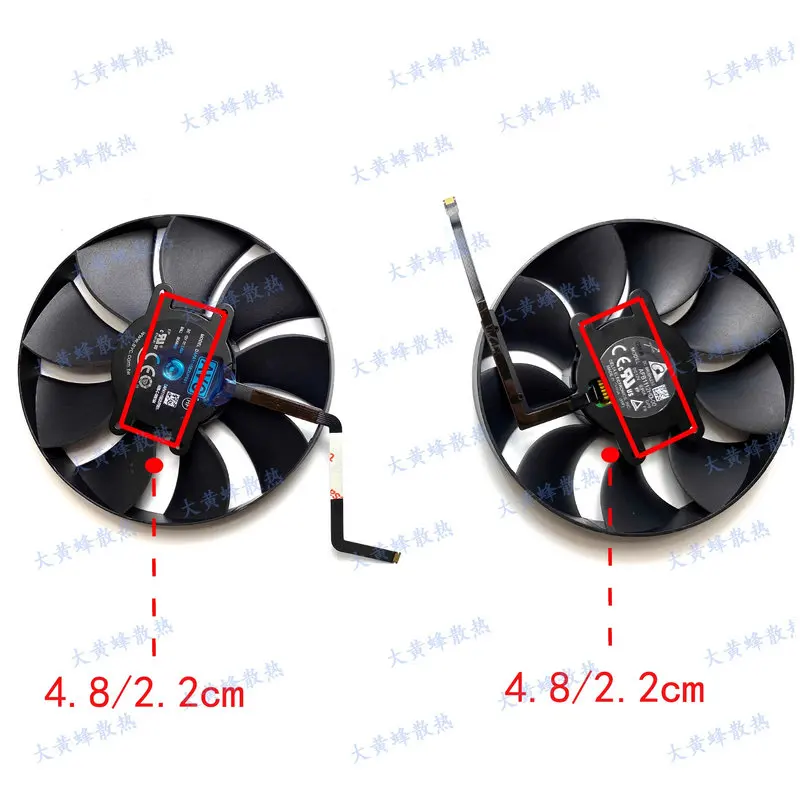 The Fan for NIVIDIA RTX3090FE RTX3090Ti Graphic Video Card AFB1112HD-00 DAPA1115B2UP001