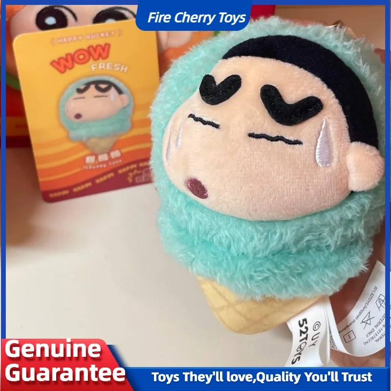 Nuevo original Crayon Shin Chan All Happy Bucket Series caja ciega muñeca Kawaii bolso colgante regalo de cumpleaños para niños para amigos diversión