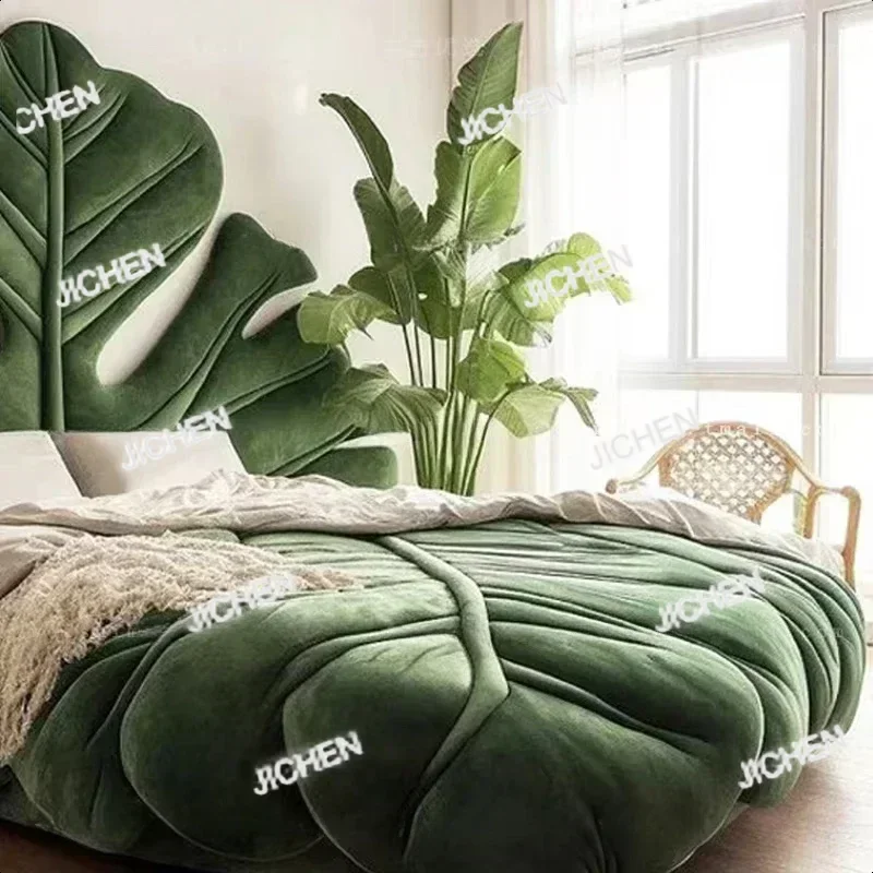 HG House غرفة نوم حديثة سرير مخملي لوح رأسي فاخر كبير حديث مزدوج سرير King Adults Princesse Camas De Dormitorio Furniture H #5