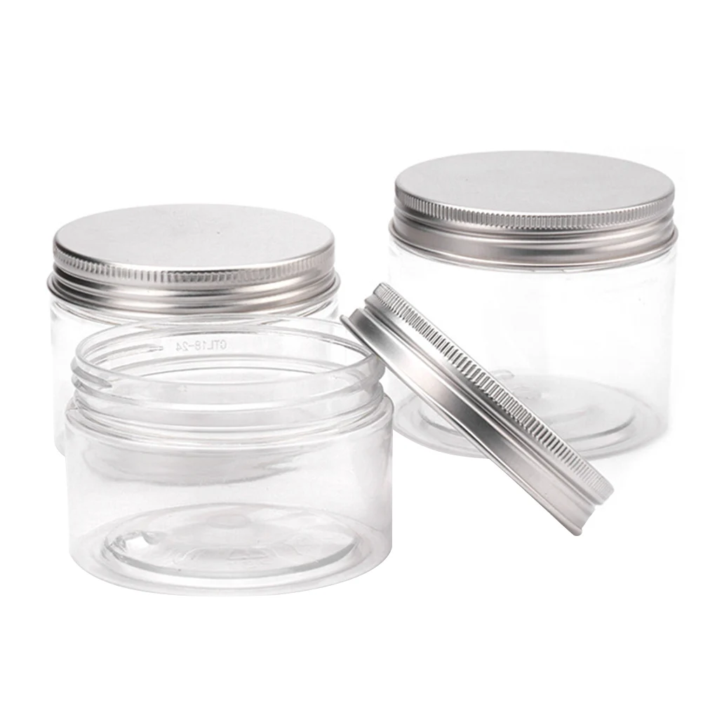 

3 Pcs Cream Jar Storage Lotion Container Clear Plastic Pots Little Jars with Lids Sample pots screw lotion jar creams container