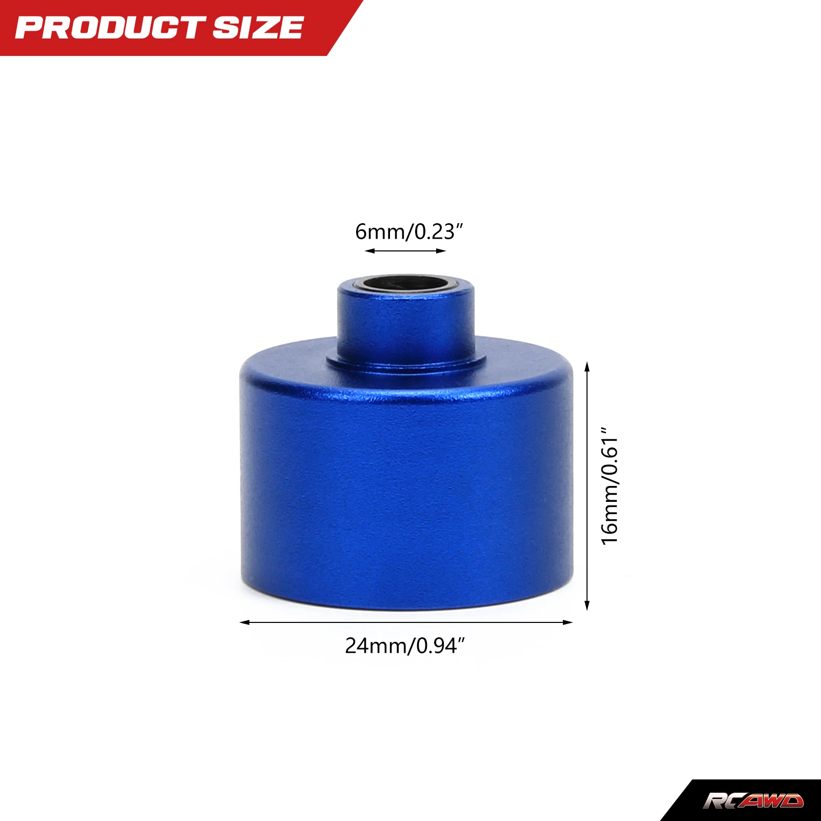 Aluminium Differentieel Behuizing Voor 1-10 Losi Baja Rey, Rock Rey, hamer Rey Rc Car Upgrade Deel