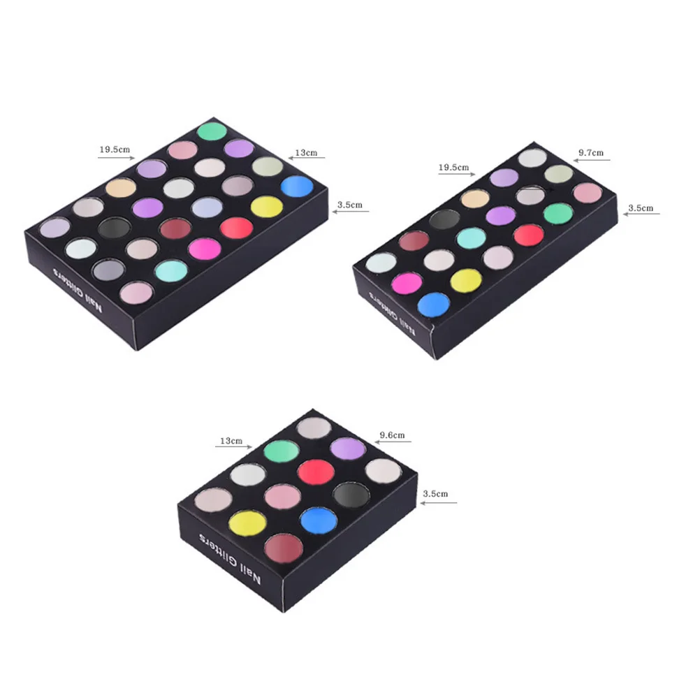 

12 Colors Crystal Nail Powder Set Shiny Acrylic Manicure Glitter Carving Art Decoration for Women Nail Powder