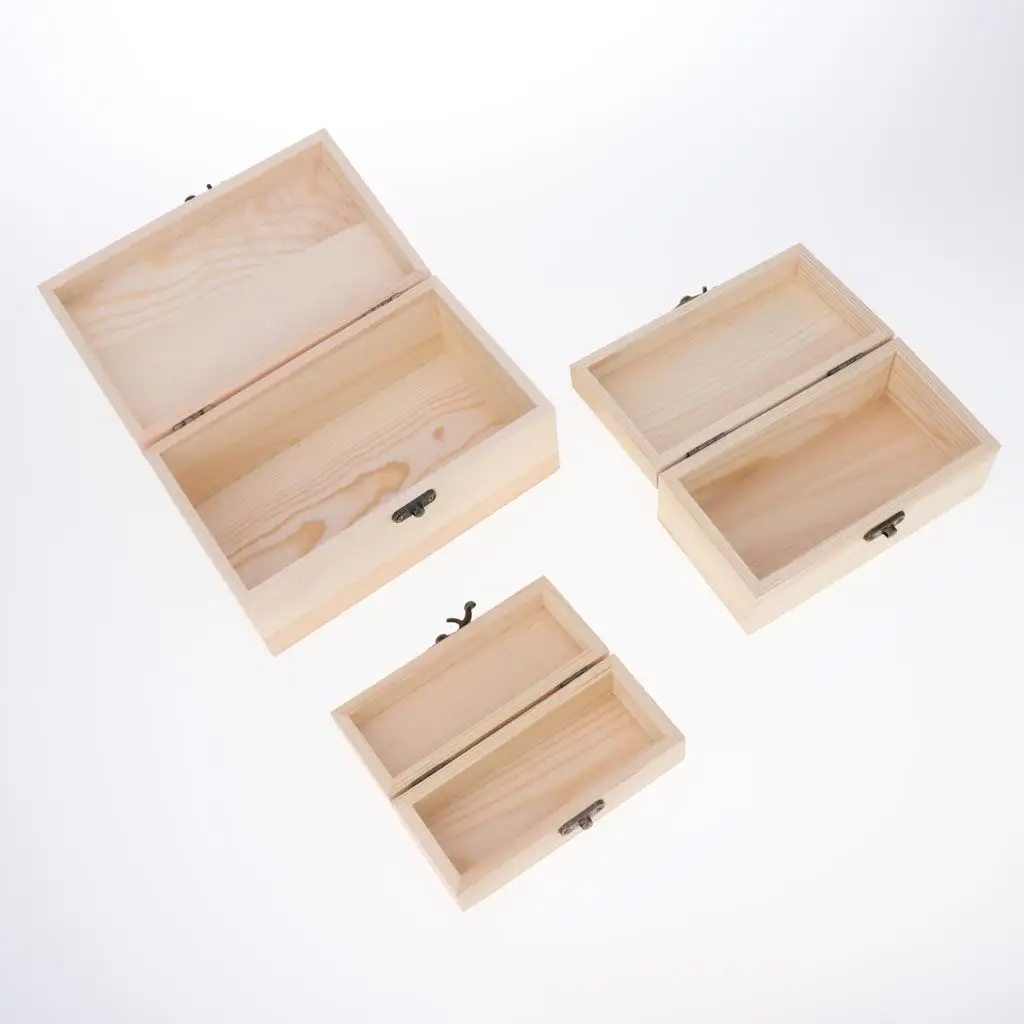 

Handmade Wood Jewelry Storage Box Organizer Large Necklace Earring Bracelet Case for Accessories Packing