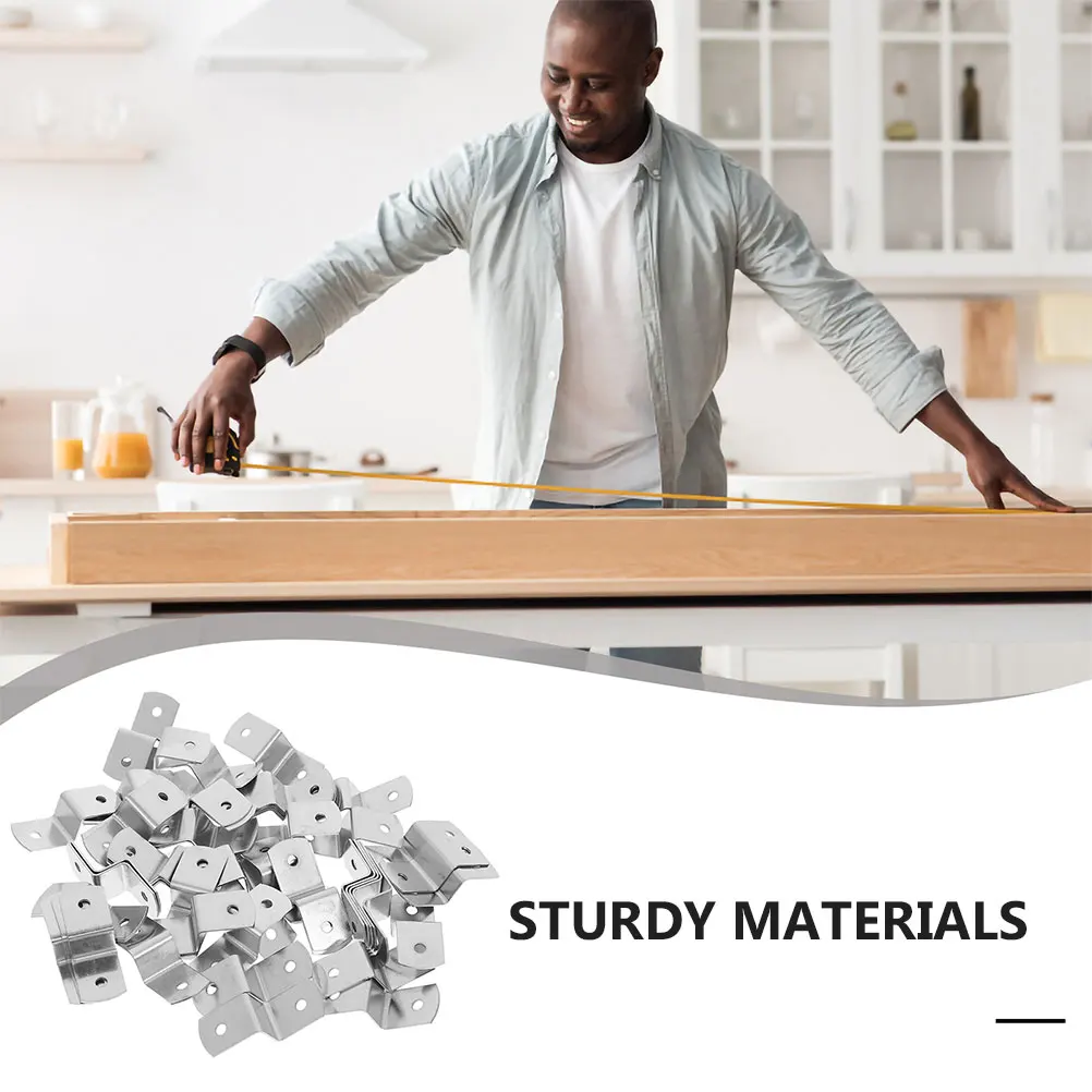 

150pcs Z Shape Fastener Iron Frame Backing Clips For Table Tops Shelves Mirrors Photo Frames Durable Connectors Hardware