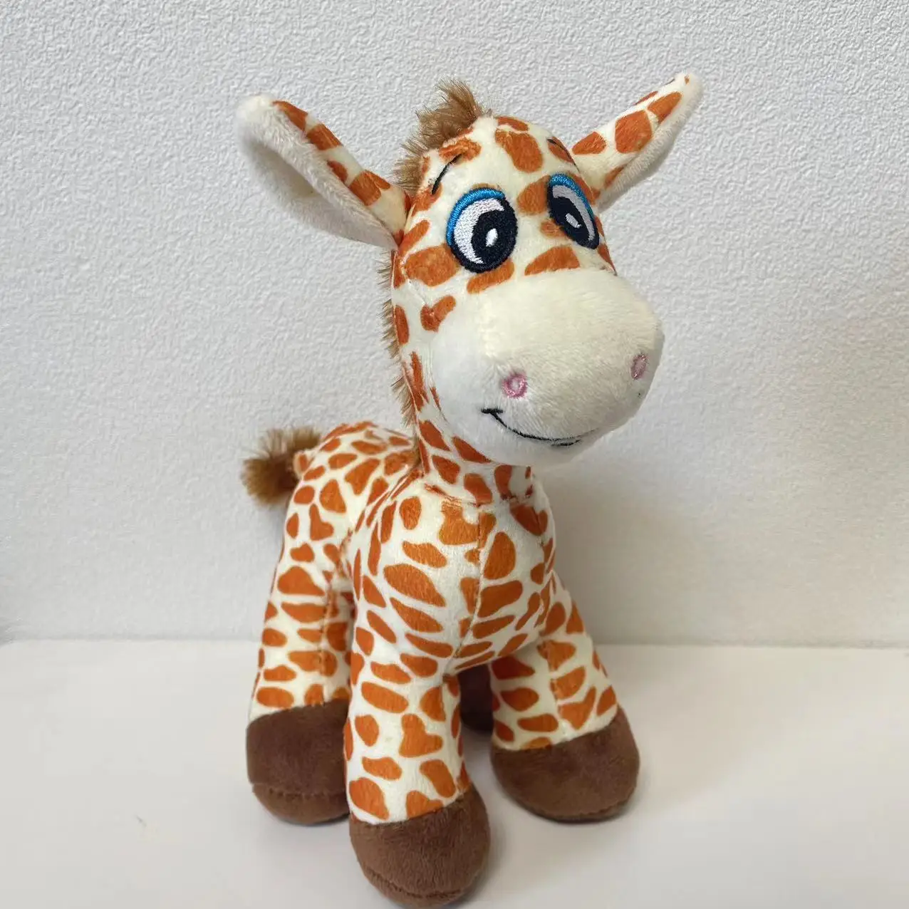 21cm Real Life Giraffe Plush Cute Stuffed Animal Soft Simulation Giraffe Doll Christmas Birthday Gift Kids Toy