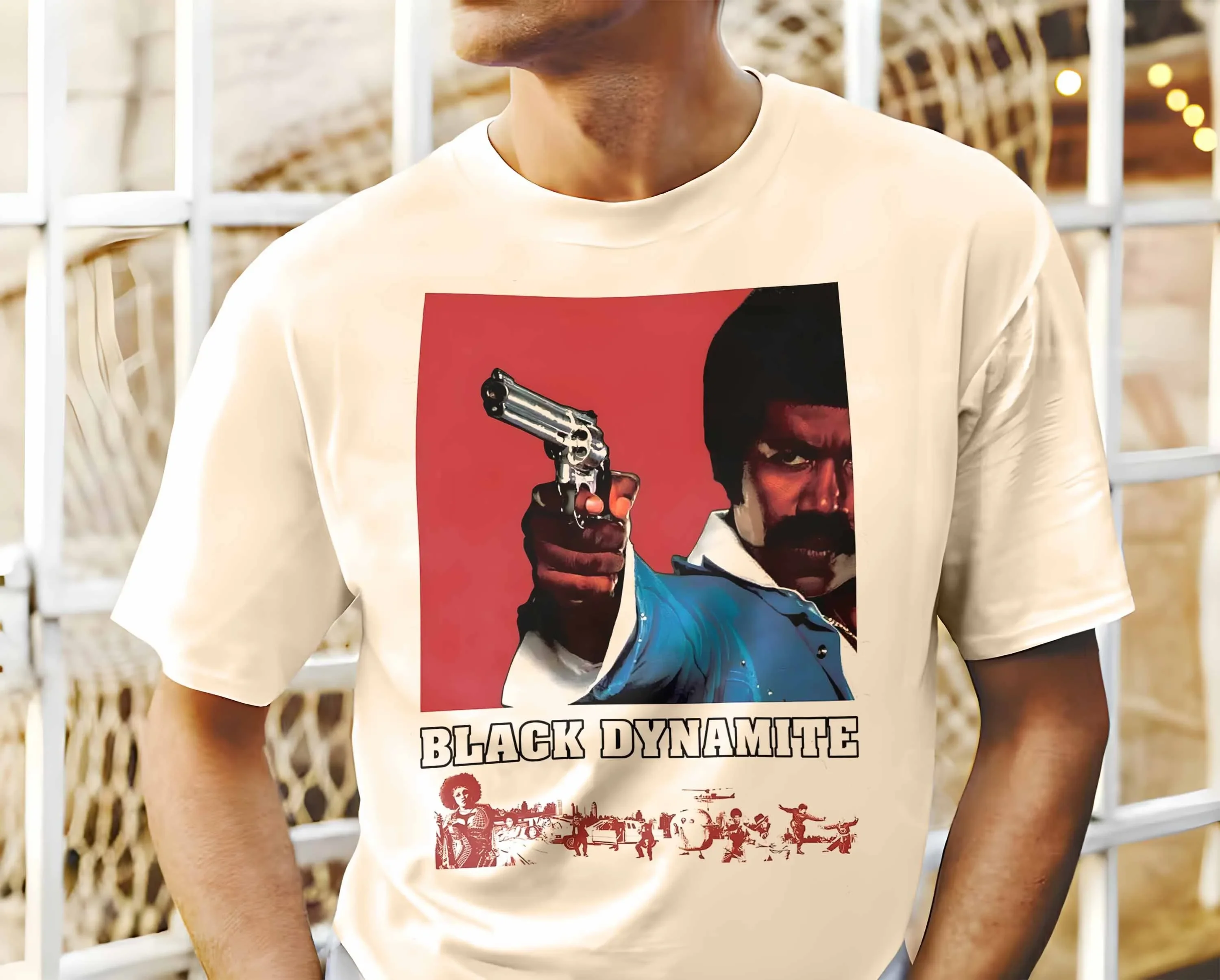 Black Dynamite V4 Movie Poster Classic T Shirt all sizes S 5XL