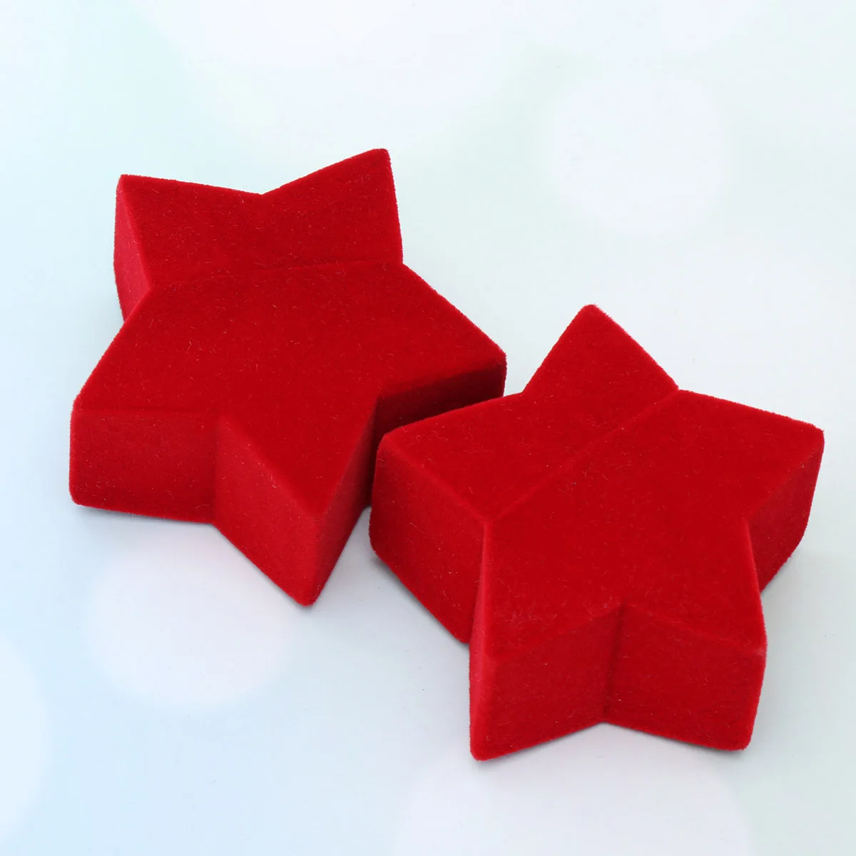 4Pcs Jewelry Packing Box Red Pentagram Shape Creative Storage Case Necklace Ring Earring Organizer Gift Jewelry Storage Box