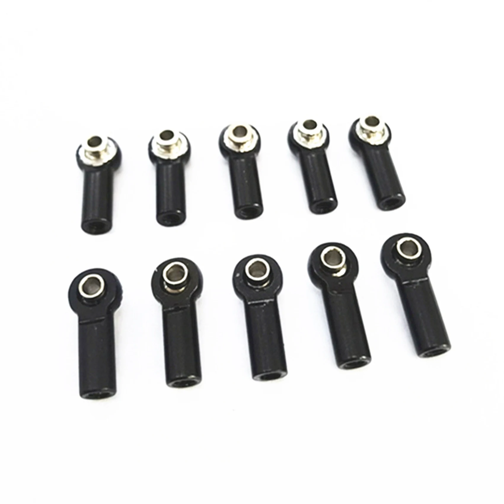 20Pcs Metal M2.5 Link Tie Rod End Ball Joint for A959 12428 144001 C24 MN D90 MN99S RC Car Parts,Black