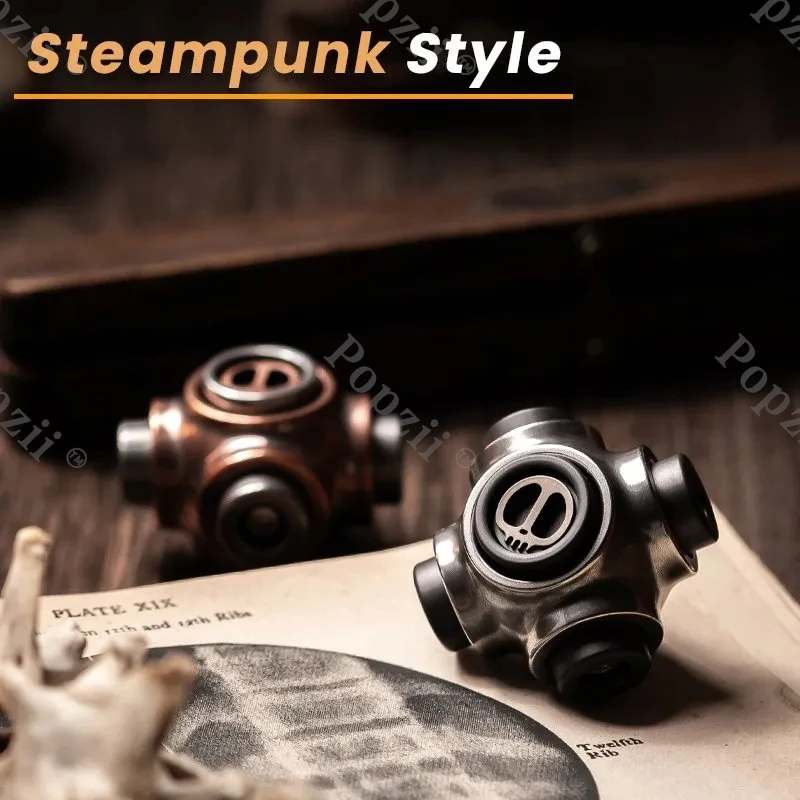 LAUTIE X Bone Fidget Spinner Fingertip Gyro 2099 Series Cool Gadget Anxiety Toy Office Stress Relief Gadget Metal Fidgeting toys
