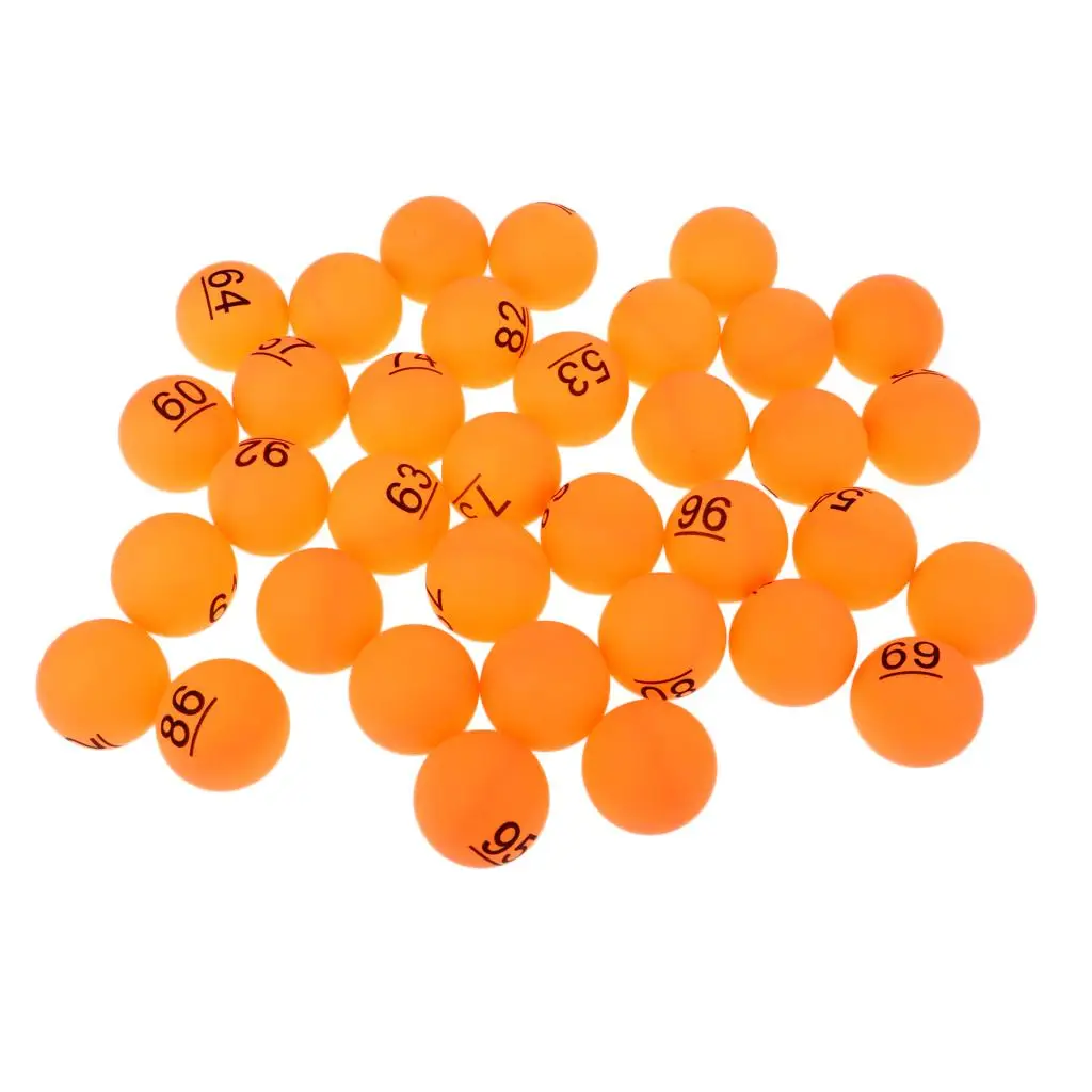 Orange Table Tennis Balls Number 51-100 Training Balls 40mm, 50s / Set