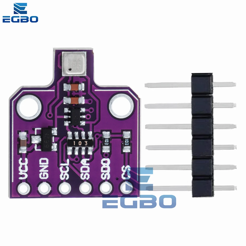 1 ~ 4 قطعة EGBO BME680 مستشعر الضغط الرقمي لدرجة الحرارة والرطوبة CJMCU-680 وحدة استشعار الارتفاع العالي مجلس التنمية